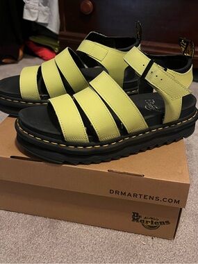 Dr. Martens Blaire Sandal in Lime Green